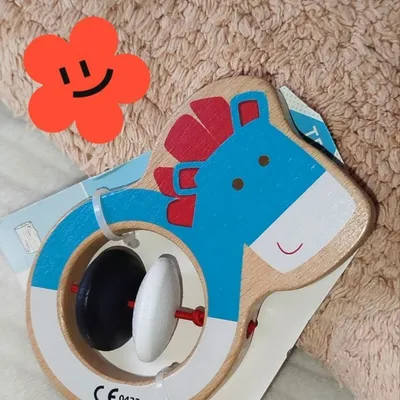 Tex Baby Hochet en bois NEUF 